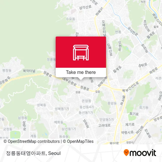 정릉동태영아파트 map