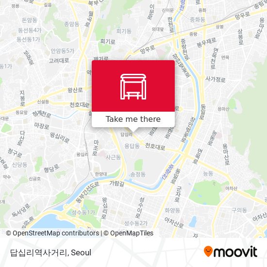 답십리역사거리 map