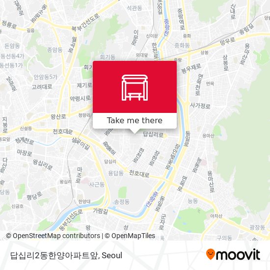 답십리2동한양아파트앞 map