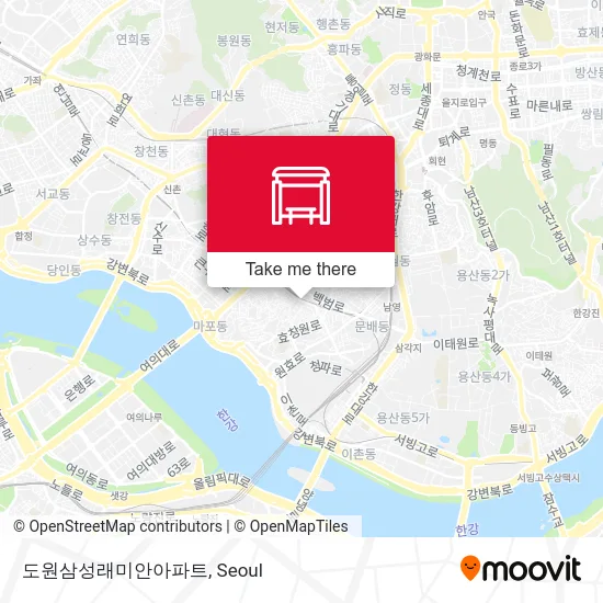 도원삼성래미안아파트 map