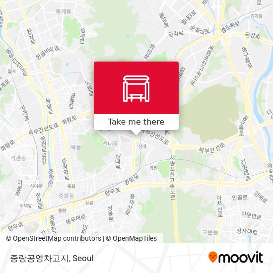 중랑공영차고지 map