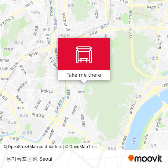 용마폭포공원 map
