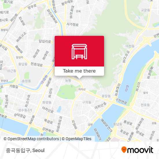 중곡동입구 map