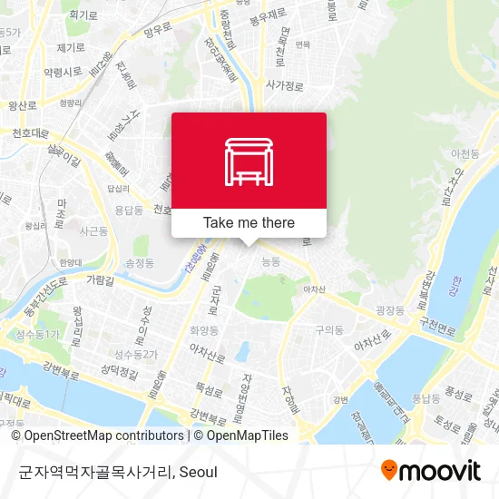 군자역먹자골목사거리 map