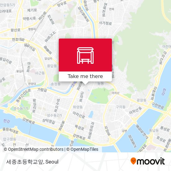 세종초등학교앞 map