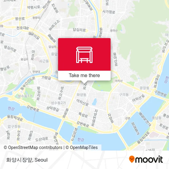 화양시장앞 map