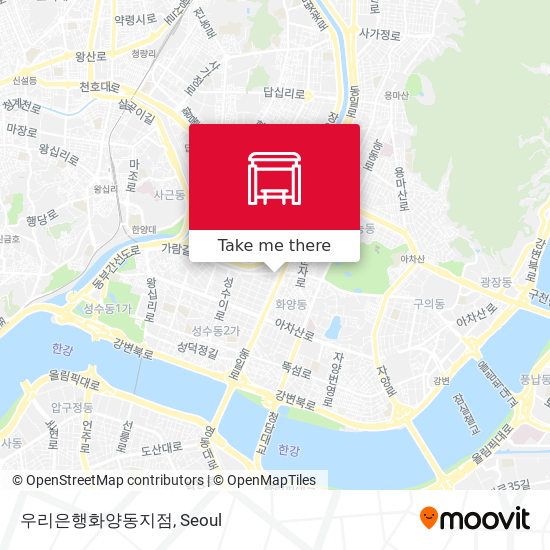 우리은행화양동지점 map