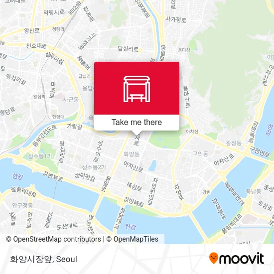 화양시장앞 map