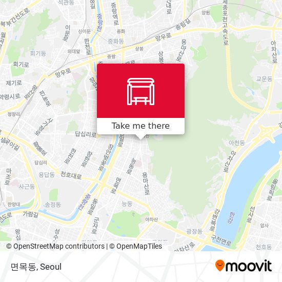 면목동 map