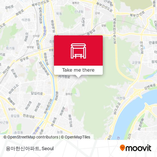 용마한신아파트 map