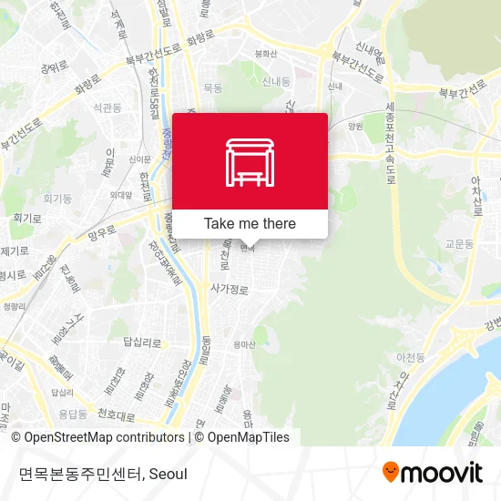 면목본동주민센터 map