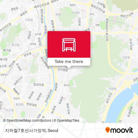 지하철7호선사가정역 map