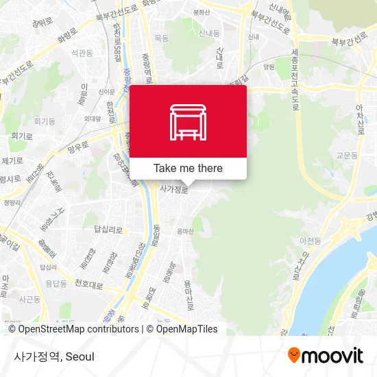 사가정역 map