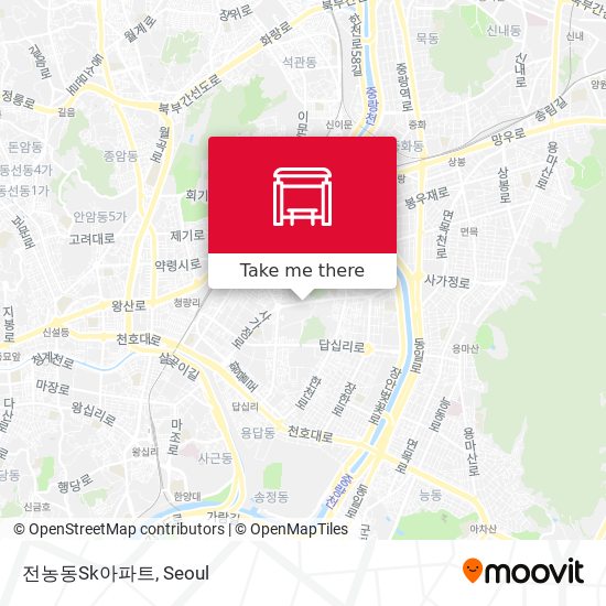 전농동Sk아파트 map