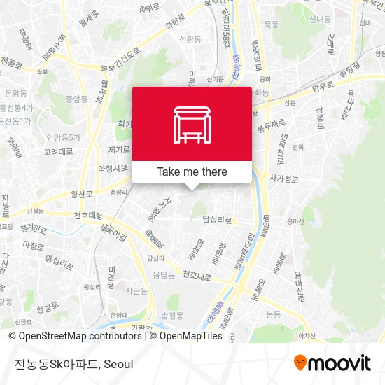전농동Sk아파트 map