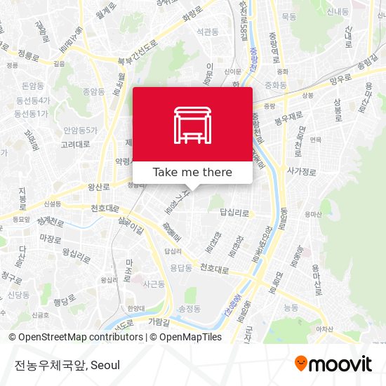 전농우체국앞 map