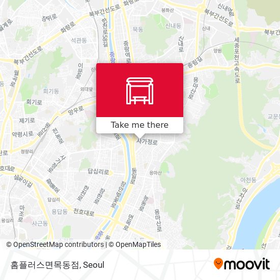 홈플러스면목동점 map