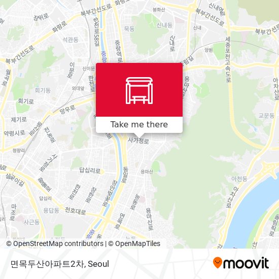 면목두산아파트2차 map