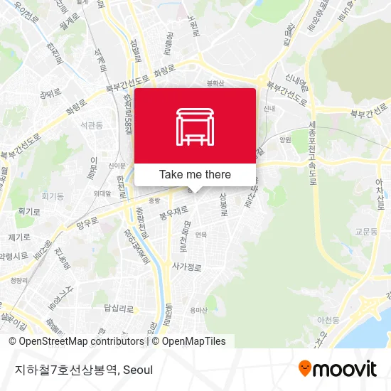 지하철7호선상봉역 map
