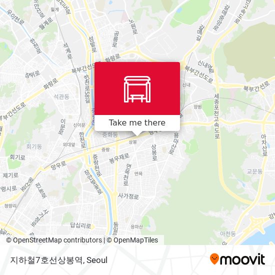 지하철7호선상봉역 map