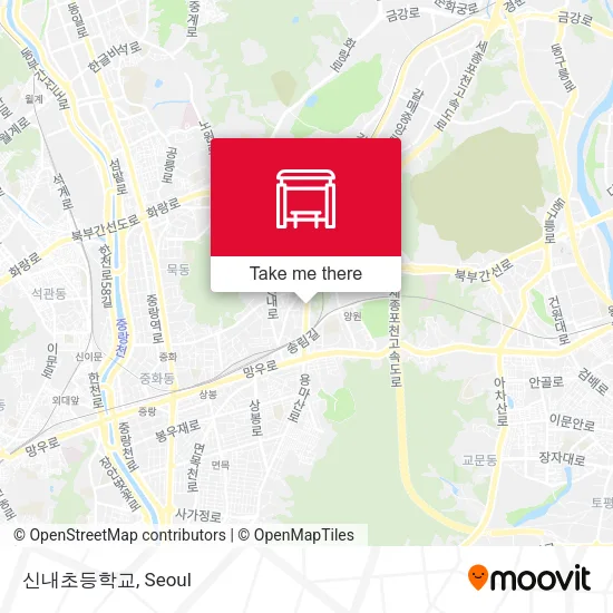 신내초등학교 map