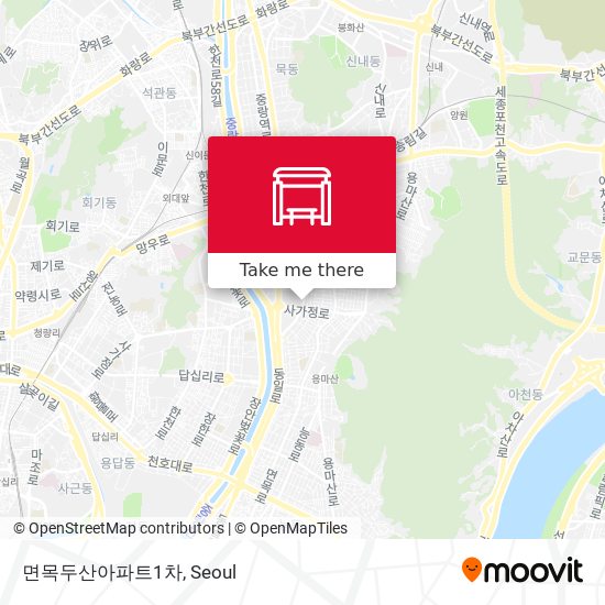 면목두산아파트1차 map
