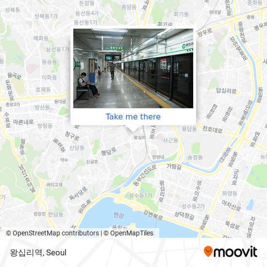 왕십리역 map