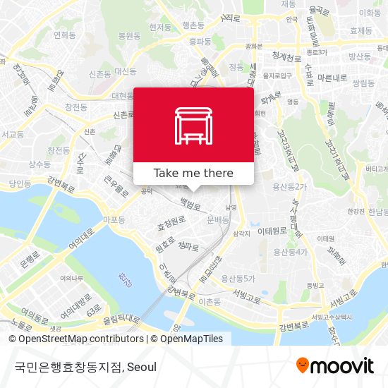국민은행효창동지점 map