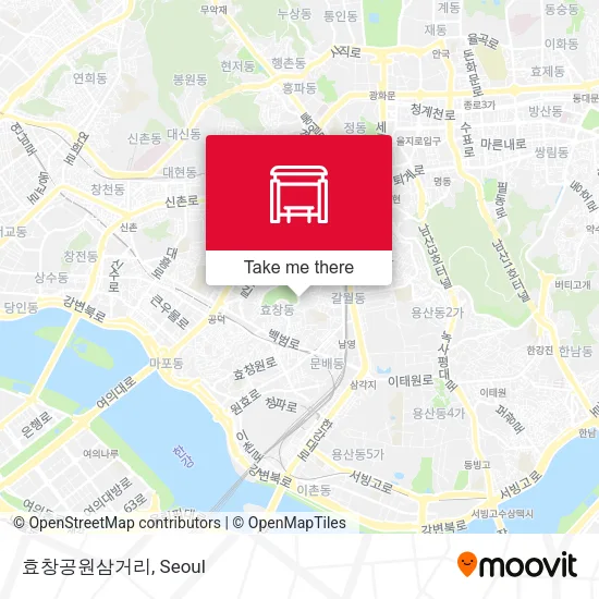 효창공원삼거리 map