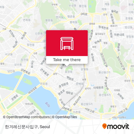 한겨레신문사입구 map