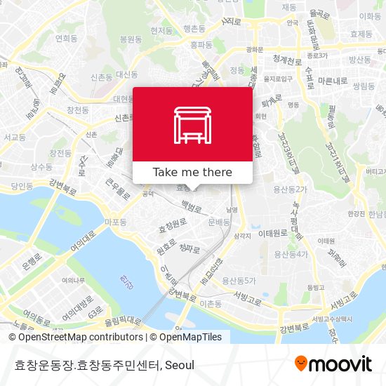 효창운동장.효창동주민센터 map