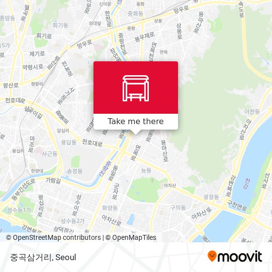중곡삼거리 map