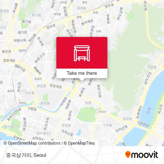 중곡삼거리 map