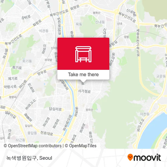 녹색병원입구 map