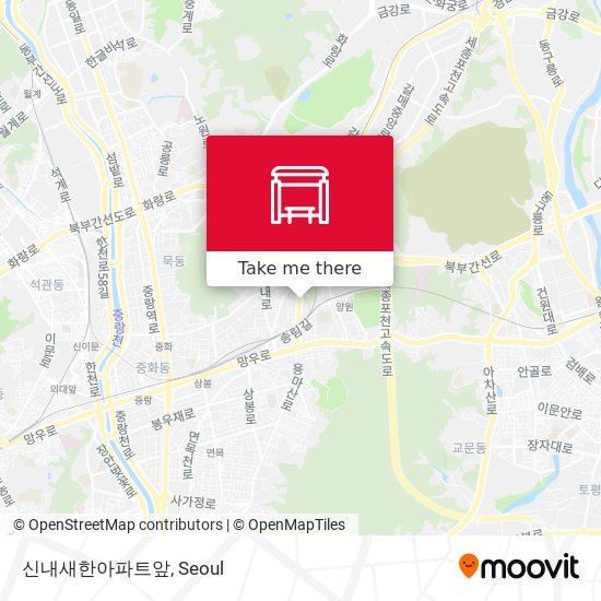 신내새한아파트앞 map
