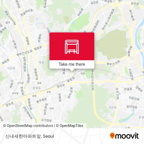 신내새한아파트앞 map