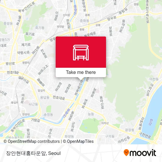 장안현대홈타운앞 map