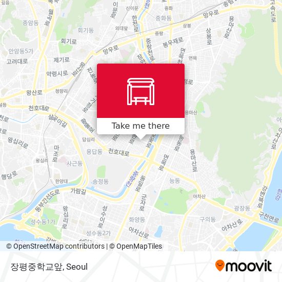 장평중학교앞 map