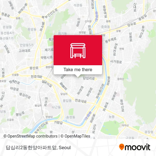 답십리2동한양아파트앞 map
