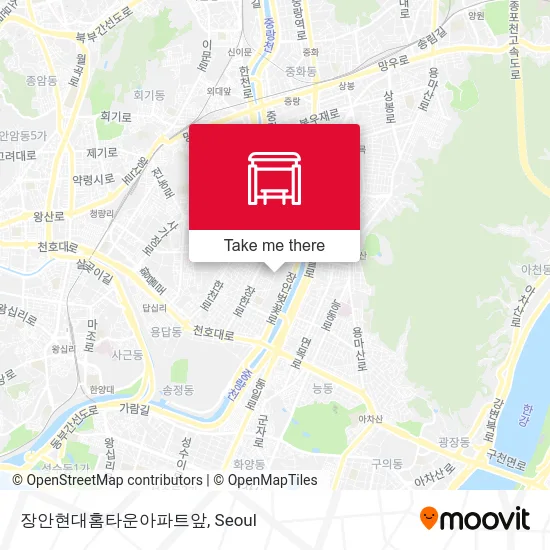 장안현대홈타운아파트앞 map
