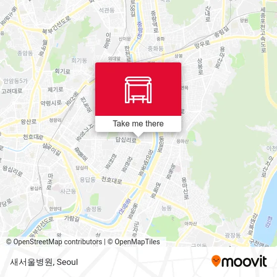 새서울병원 map