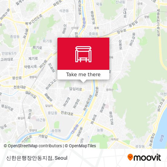 신한은행장안동지점 map