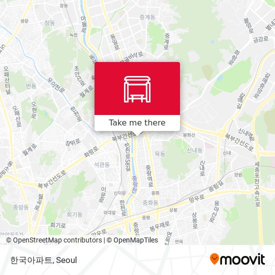 한국아파트 map
