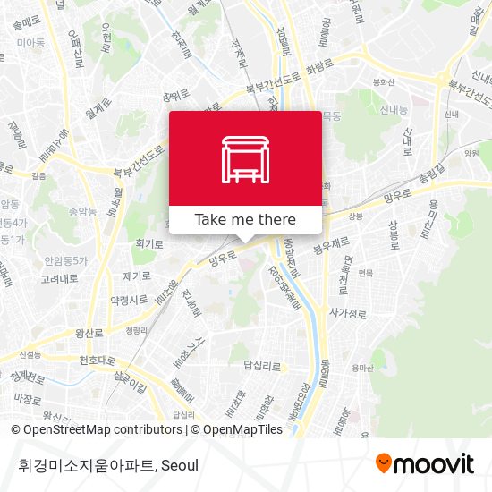 휘경미소지움아파트 map