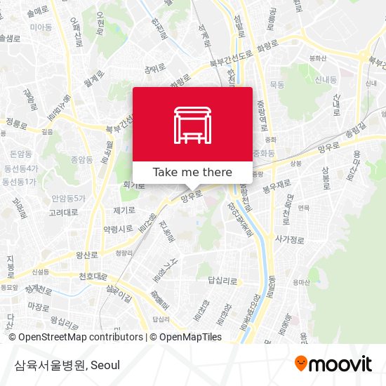 삼육서울병원 map