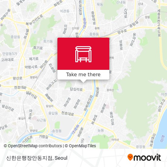 신한은행장안동지점 map