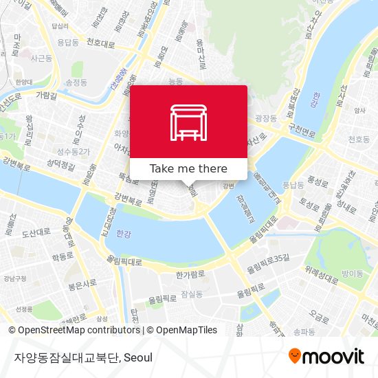 자양동잠실대교북단 map