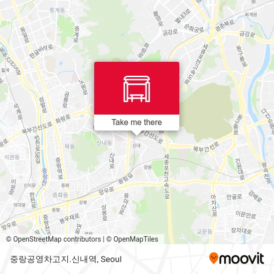 중랑공영차고지.신내역 map