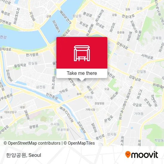 한양공원 map
