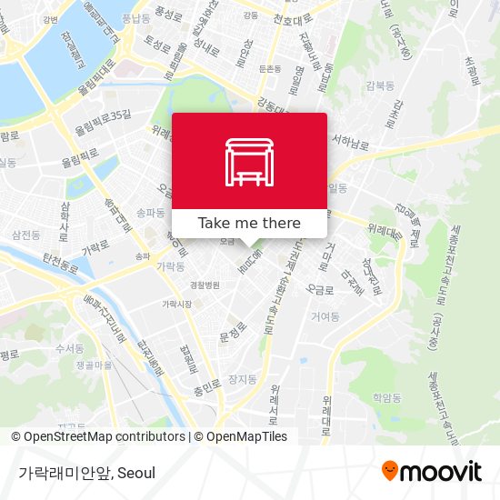 가락래미안앞 map